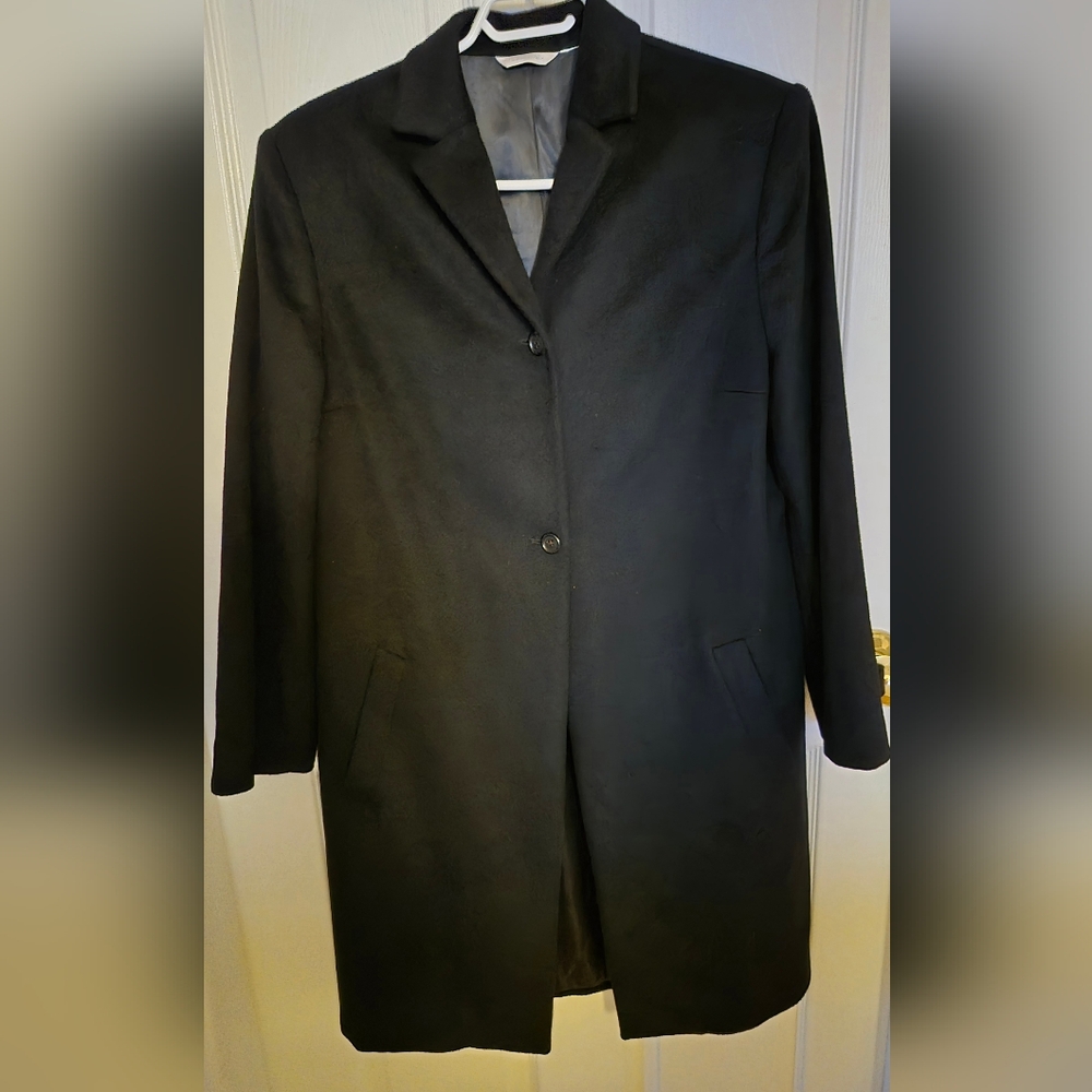Classic Black Women's Cashmere Barneys Italy Coat